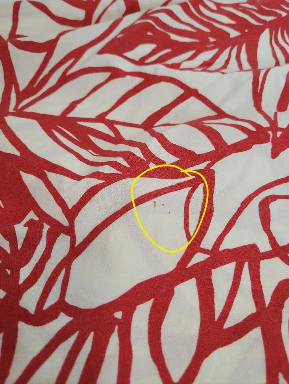 West Elm Sketch Floral Duvet Cover Full/Queen White Red